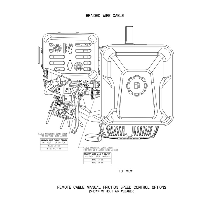 Benzinmotor 13,5 hk Briggs & Stratton