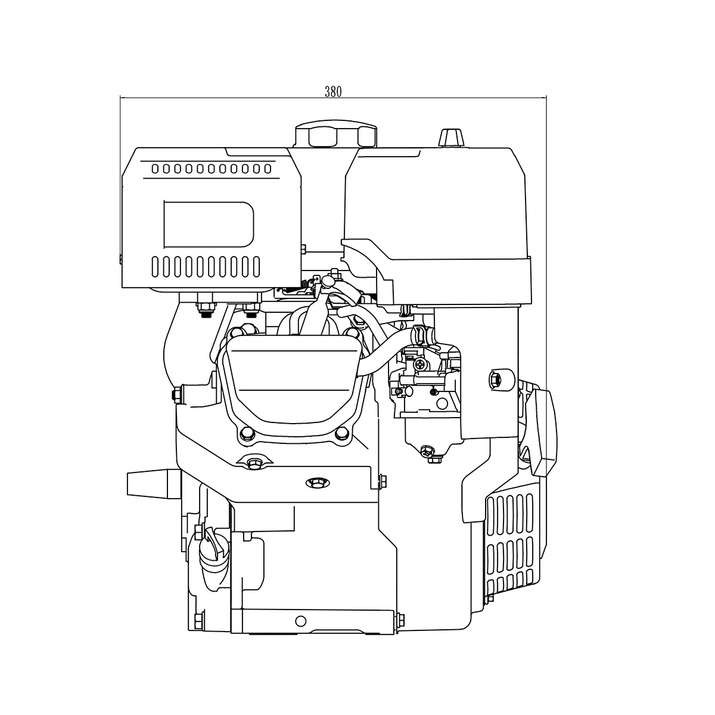 Benzinmotor 14,96 hk 459cc