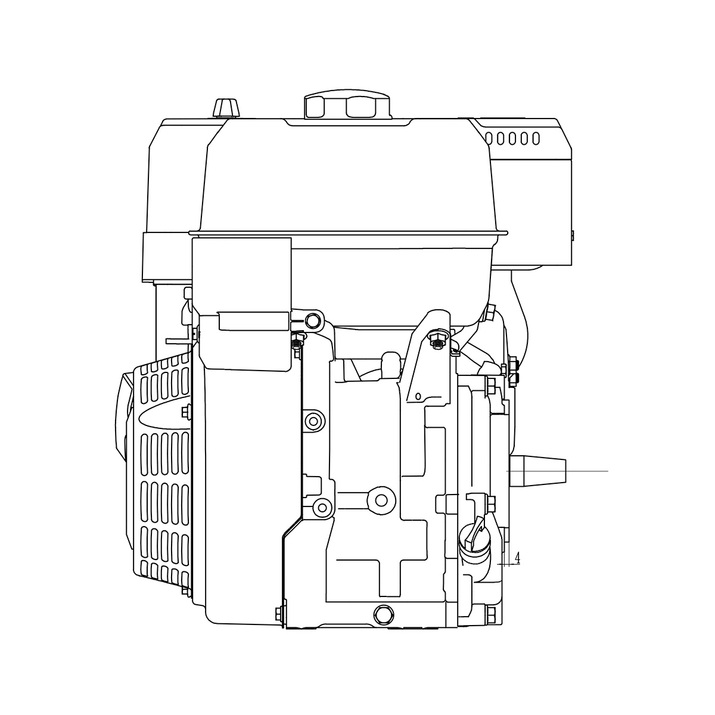 Benzinmotor 14,96 hk 459cc