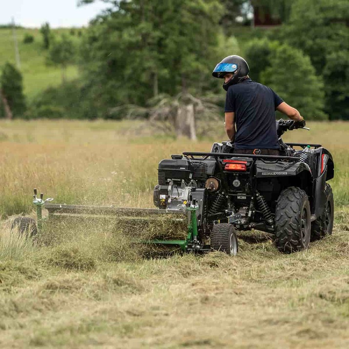 Slagleklipper ATV med bagklap, 1,2 m, Briggs and Stratton 13,5 hk 