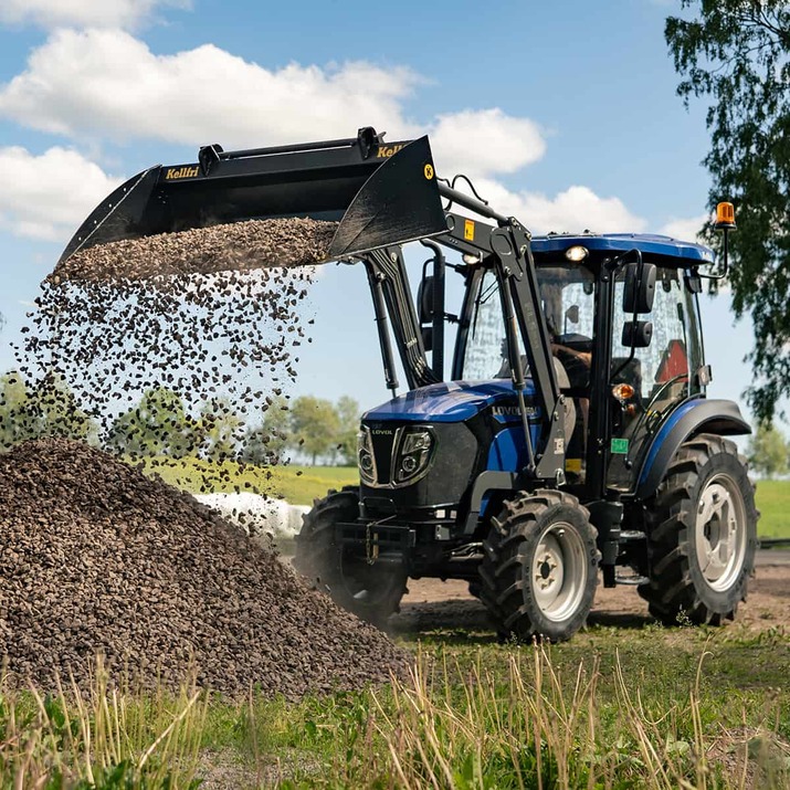 Frontlæsser til traktor T504H, inkl. betjeningsventiler