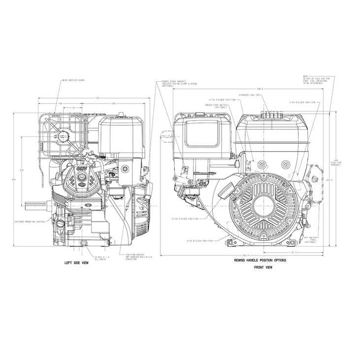 Benzinmotor 13,5 hk Briggs & Stratton