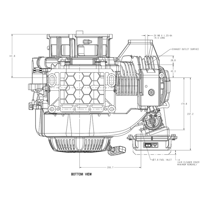 Benzinmotor 13,5 hk Briggs & Stratton