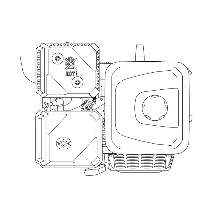 Benzinmotor 14,96 hk 459cc