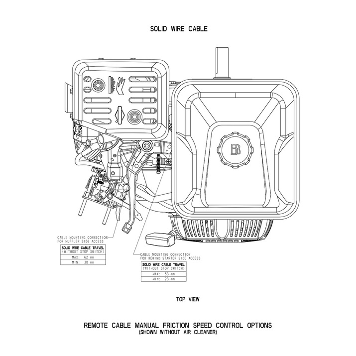 Benzinmotor 13,5 hk Briggs & Stratton