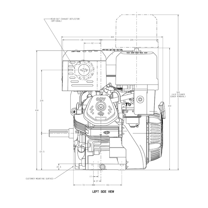 Benzinmotor 13,5 hk Briggs & Stratton