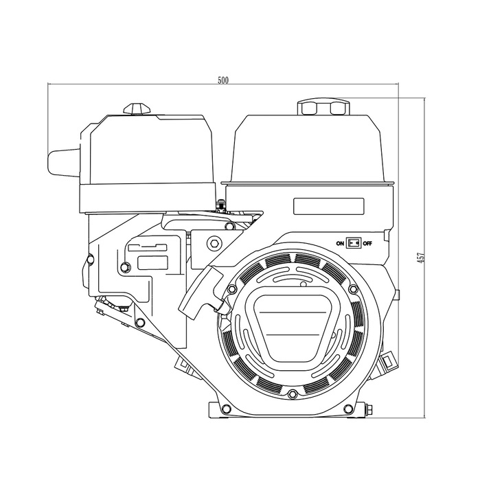 Benzinmotor 14,96 hk 459cc