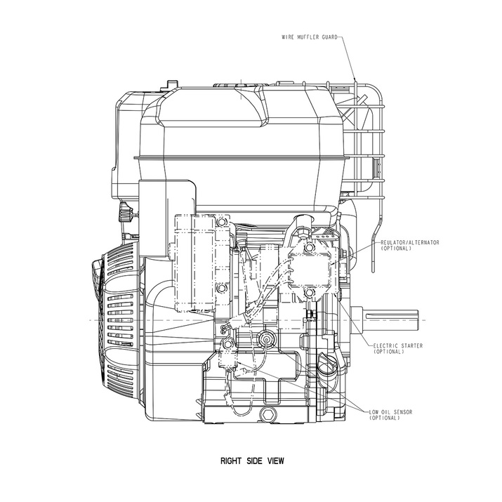 Benzinmotor 13,5 hk Briggs & Stratton