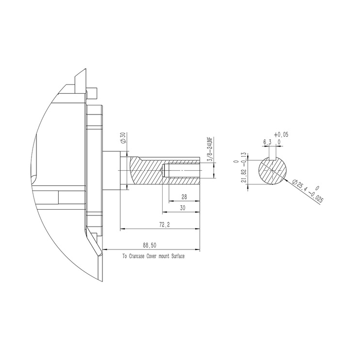 Benzinmotor 14,96 hk 459cc